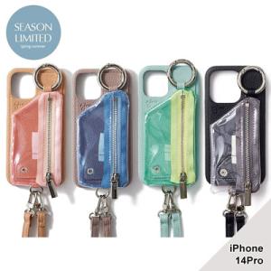 【iPhone14Pro 対応】ajew エジュー iPhone iPhoneケース 携帯ケース スマホ スマホケース PVC ZIPPHONE CASE SHOULDER -4.COLOR-｜ecoandstyle