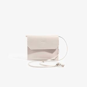 ヤーキ YAHKI ミニショルダーバッグ 鞄 レザー 床革 ポシェット レディース W FACE SHOULDER BAG -GREIGE-