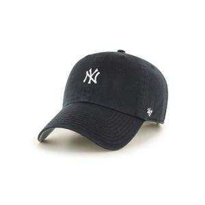 フォーティーセブン 47 ロー キャップ ゴルフ MLB 6パネル 帽子 男女兼用 YANKEES BASE RUNNER’47 CLEAN UP CAP -BLACK- ブラック｜ecoandstyle