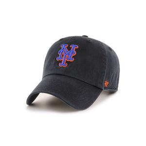 フォーティーセブン 47 MLB公認 ニューヨーク・メッツ キャップ ブラック 野球帽 メジャーリーグ ロゴ Mets'47 CLEAN UP -BLACK-｜ecoandstyle