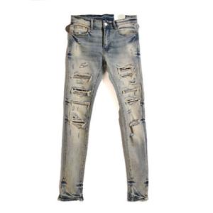 GUAPI グアピ フレアデニムパンツ 28-32インチ ブルー/青 メンズ