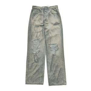 GUAPI グアピ フレアデニムパンツ 28-32インチ ブラック/黒 メンズ