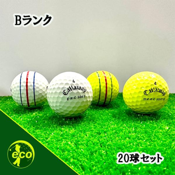 ロストボール キャロウェイ ERCソフト 20球 Bランク 中古 ゴルフボール ロスト Callaw...