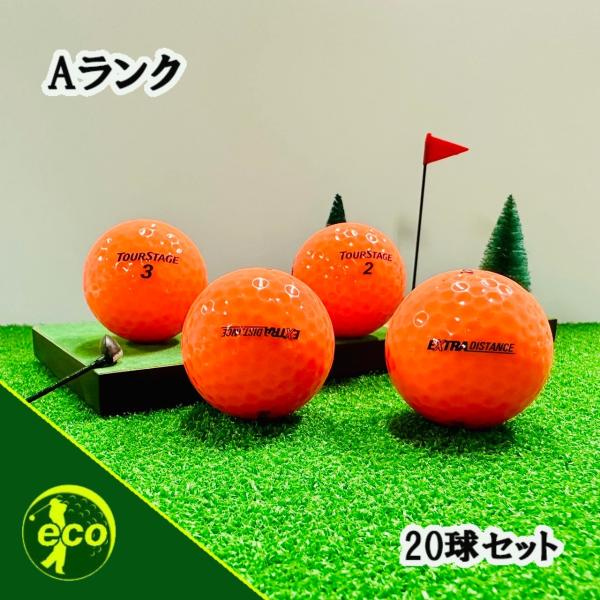 ロストボール ツアーステージ EXTRA DISTANCE オレンジ 20球 Aランク 中古 ゴルフ...
