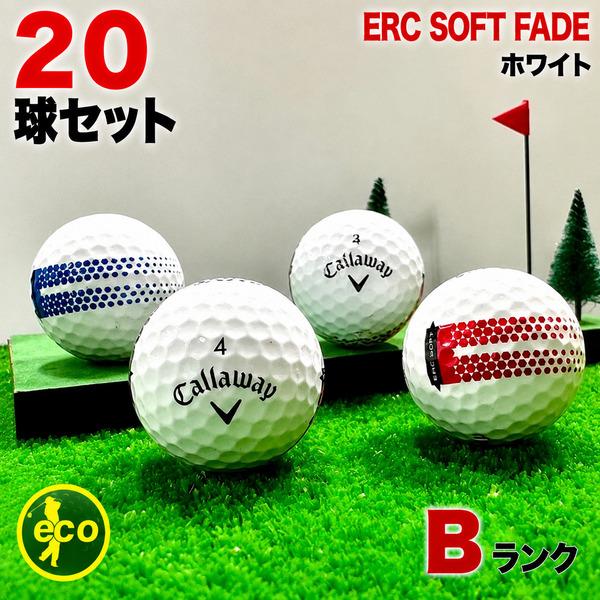 ロストボール キャロウェイ ERC SOFT FADE ホワイト 20球 Bランク 中古 ゴルフボー...