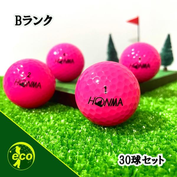 ロストボール ホンマ ピンク 30個 Bランク 中古 ゴルフボール ロスト HONMA エコボール ...