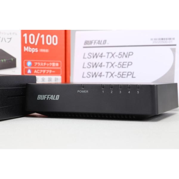[良品｜動作保証]　Buffalo スイッチンハブ LSW4-TX-5EPL/BKD　[５ポート｜1...