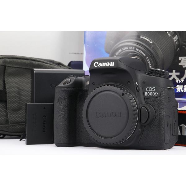 【 美品 | 動作保証 】 Canon EOS 8000D ボディ 【 シャッター数 わずか900回...