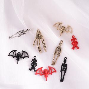 【売り切れ御免】チャーム パーツ ピアス 金具 ハロウィングッズ Halloween  カン付 パーツ DIY材料【2ケ】