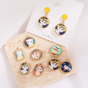【即納】チャーム パーツ レディース ピアス 丸...の商品画像