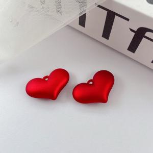 【2ケ】立体 ハート チャームパーツ バッグチ...の詳細画像3