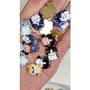 猫 リアル ネコチャームパーツ 金具 バックチ...の詳細画像1