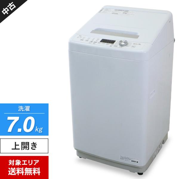 エディオン 洗濯機 e angle 縦型全自動 ANG-WM-C70 (7.0kg/ホワイト) 中古...