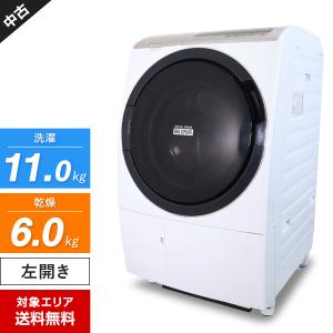 日立 ドラム式洗濯機 ビッグドラム BD-SV110CL 洗濯乾燥機 (洗11.0kg/乾6.0kg) 中古 ヒートリサイクル 温水ミスト インバーター搭載 (左開き/2019年製)○398h23