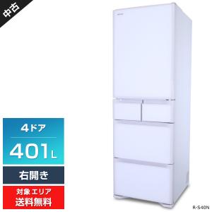 日立 冷蔵庫 5ドア 401L R-S40N (右開き/クリスタルホワイト) 中古 フロストリサイクル冷却 新鮮スリープ野菜室 (2021年製)○784h02｜ecoearth