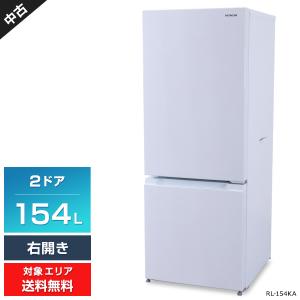 多少難あり 日立 冷蔵庫 2ドア 154L RL-154KA (右開き/アイボリーホワイト) 中古 耐熱トップテーブル 3段ドアポケット (2019年製)○798h02｜ecoearth