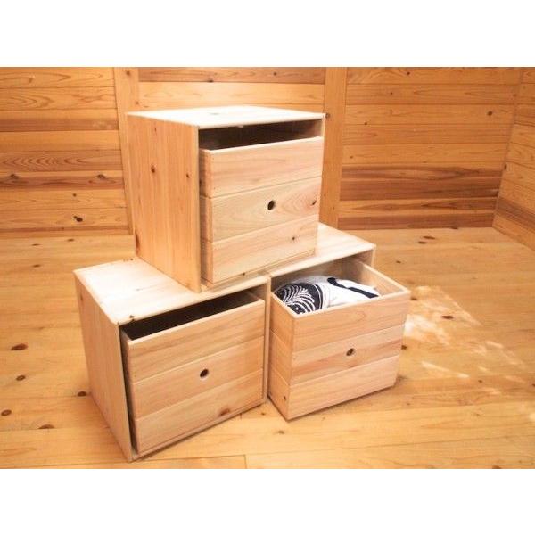 ひのきの収納フリーボックス お得な3個セット＆収納ボックス3つ付き