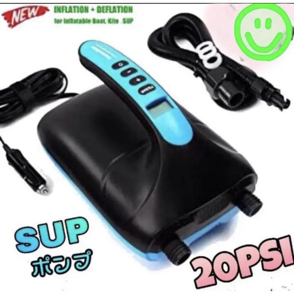 電動エアーポンプ  DC12V  空気入れ&amp;空気抜き  両対応     20psiまで  自動停止機...