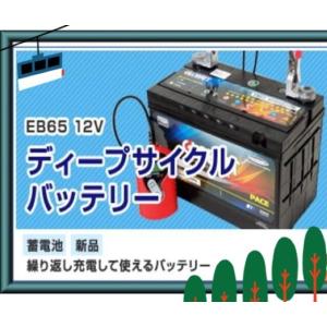 EB65 ディープサイクルバッテリー 蓄電池  太陽光 ソーラー発電 充電し繰返しOK 新品｜ecofuture