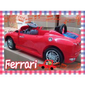 フェラーリ　乗用玩具　電動玩具　RC　ラジコン　レッド・ブラック　