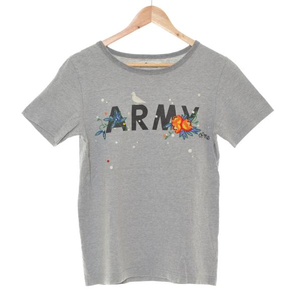 〇361161 MIRACO ミラコ ○Tシャツ 半袖 ラウンドネック ARMY プリント サイズS...