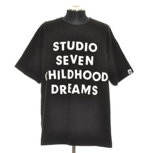 〇398247 GU × STUDIO SEVEN ジーユー スタジオセブン ●半袖Tシャツ クルーネック CHILDHOOD DREAMS サイズL 綿100% NAOTO メンズ｜ecoikawadani