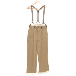 ●400726 未使用品 H.UNIT エイチユニット ●Comb twill suspender trouser 20コーマツイル サスペンダーワイドパンツ H-PT020サイズ1 20SS｜ecoikawadani