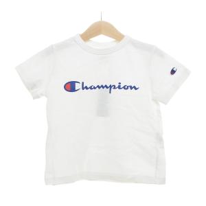 ◆449213 Champion チャンピオン ▼ロゴプリントTシャツ サイズ110 キッズ 子ども ホワイト｜ecoikawadani