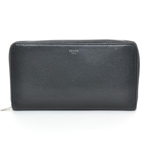 Salvatore Ferragamo◇長財布/レザー/BLK/無地/レディース Salvatore Ferragamo◇長財布/レザー/BLK/無地/レディース