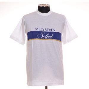 ◇468103 新品同様 ○MILD SEVEN マイルドセブ Tシャツ 半袖 タバコ サイズフリーサイズ 日本製 ホワイト｜ecoikawadani