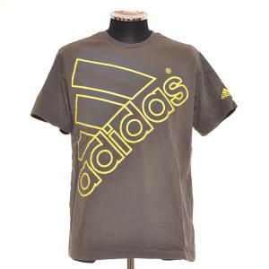 〇470647 adidas アディダス ○Tシャツ 半袖 プラクティスシャツ サイズM メンズ カーキ｜ecoikawadani