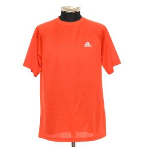 〇473747 adidas アディダス ○プラクティスシャツ 半袖 Tシャツ サイズM メンズ オレンジ｜ecoikawadani