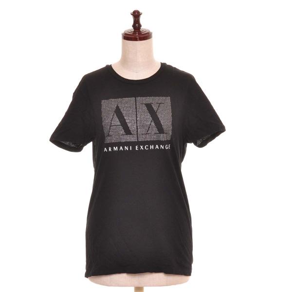 ARMANI EXCHANGE アルマーニエクスチェンジ A/X 半袖Tシャツ ラインストーンロゴT...