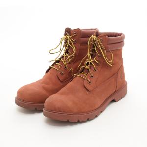 ●493248 Timberland ●レースアップブーツ ユース 6インチ YOUTH 6inch BASIC BOOT A1OTD サイズUS10W/28.0cm ヌバック メンズ レッド