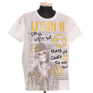 ●501921 glamb グラム ●Tシャツ 半袖 LITHIUM CS GB0218/CS05 サイズ2 メンズ ホワイト｜ecoikawadani