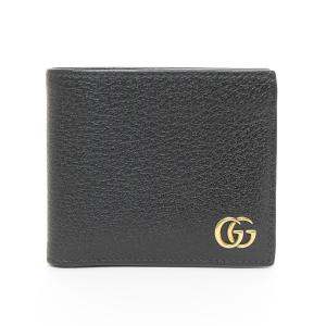 GUCCI グッチ GGエンボス マネークリップ付 二つ折り財布 札入れ