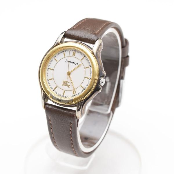 ◆504509 Burberry&apos;s バーバリー ●QZ クォーツ腕時計 サイズ32mm シルバー ...