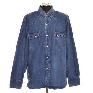 ●512375 LEVIS VINTAGE CLOTHING リーバイス ヴィンテージ クロージング LVC ●デニムシャツ 1955 Sawtooth 07205-0027 XL メンズ｜ecoikawadani