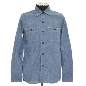 FREEWHEELERS◇長袖シャツ/--/アンゴラ/BLU/無地 : セカンドストリート