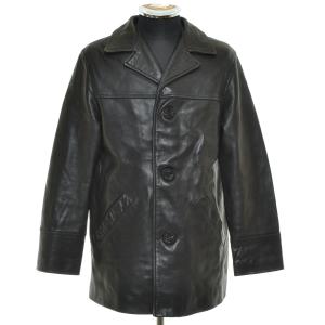 SCYE BASICS Pコート ウール カシミア 36 Scye ウールカシミヤメルトン オーバーサイズPコート（ダーク