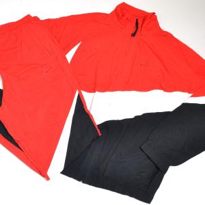 ●532763 NIKE ナイキ ●セットアップ ジャケット パンツ ビッグスウッシュ ウーブン AR3133-657/AR9895-657 サイズXL メンズ レッド