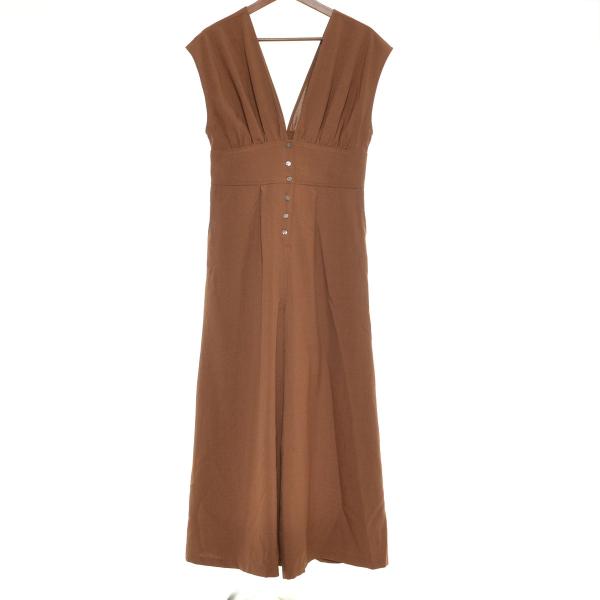 ■540610 JEANASiS ジーナシス アダストリア ●サロペット リネンライクVサロペ JS...