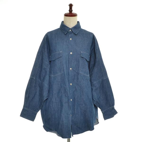 ■543852 ユニオンランチ●長袖 デニムドルマンスリーブシャツ RON HERMAN 34107...