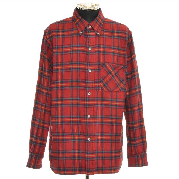 ●568233 BONCOURA ボンクラ ●フルネルワークシャツ FLANNEL WORK SHI...