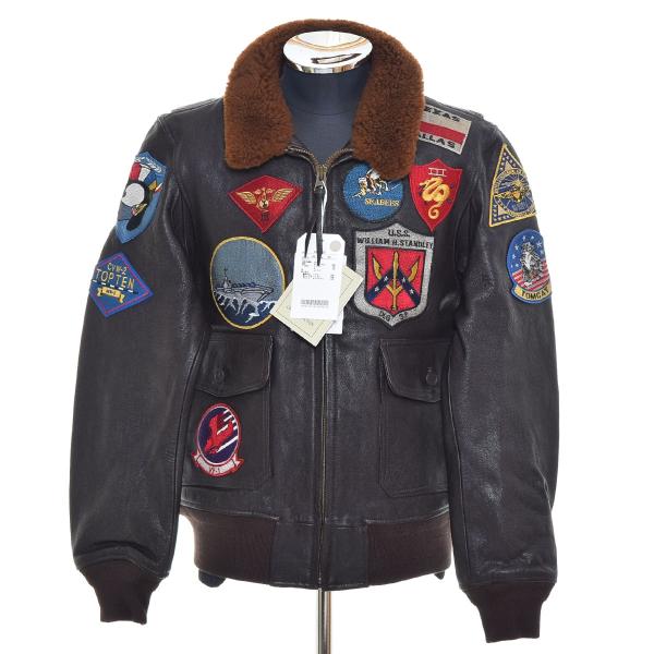 ●570290 未使用品 AVIREX ●レザーフライトジャケット GOAT G-1 TOP GUN...