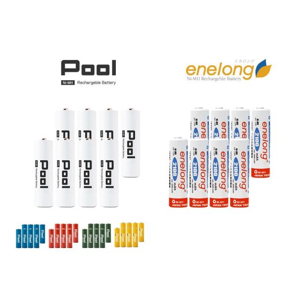 充電池 単3 充電式電池 エネロング Pool 単3電池 防災 ニッケル水素電池 8本セット (ネコ...