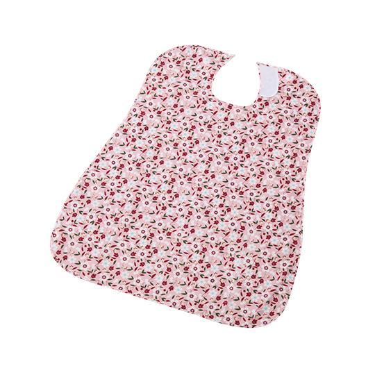 さわやか食事用エプロン 花びら ピンク　