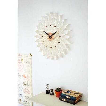 インターフォルム　Leffard ルファール ウォールクロック　ホワイト　CL-9903WH