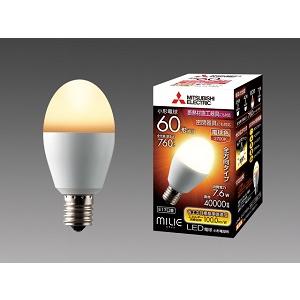 MILIE 三菱電機 LED電球 小形電球形 全方向タイプ 40形 電球色 E17口金