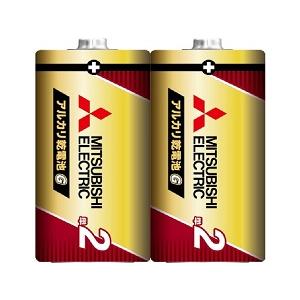 【法人様限定　まとめ買い】三菱　アルカリ乾電池・単2　10本セット(2本入パック×5)　LR14GR...